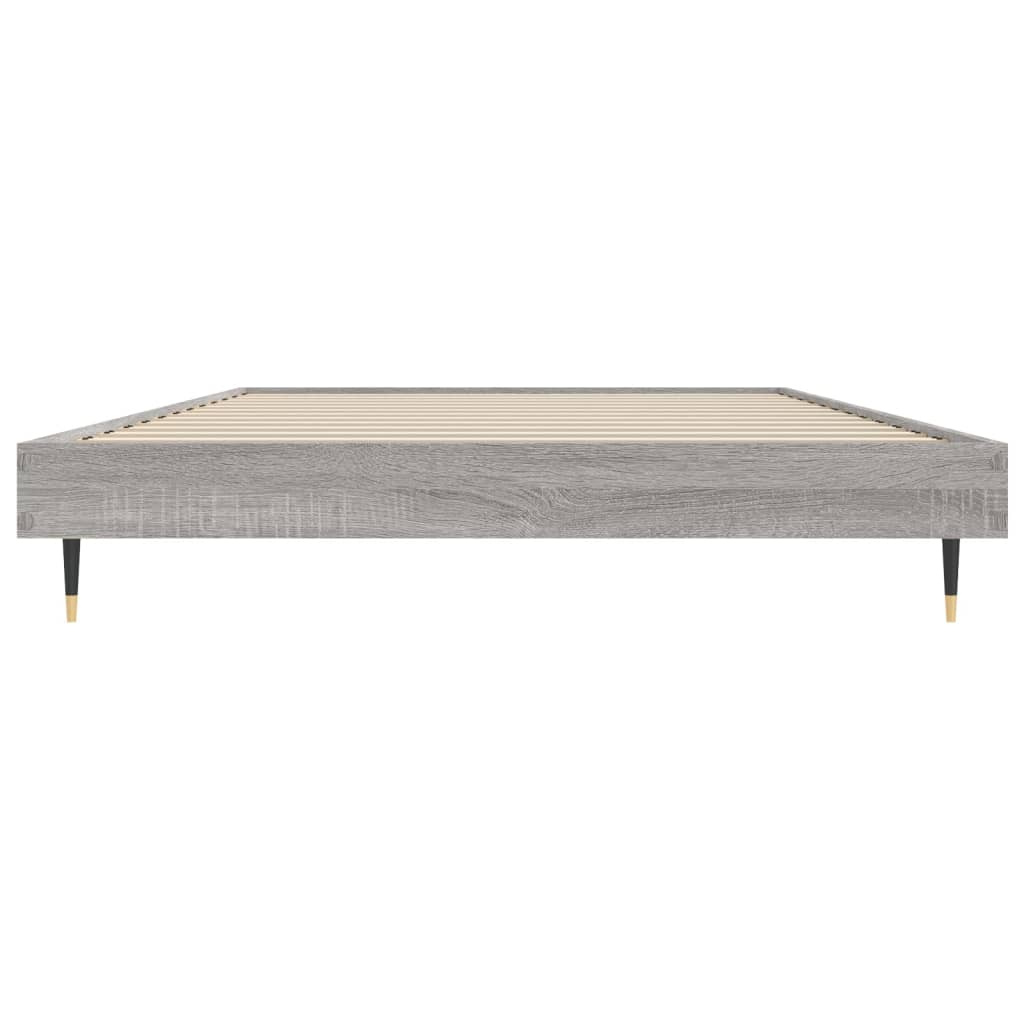 vidaXL Πλαίσιο Κρεβατιού Γκρι Sonoma 100x200 εκ. Επεξεργασμένο Ξύλο