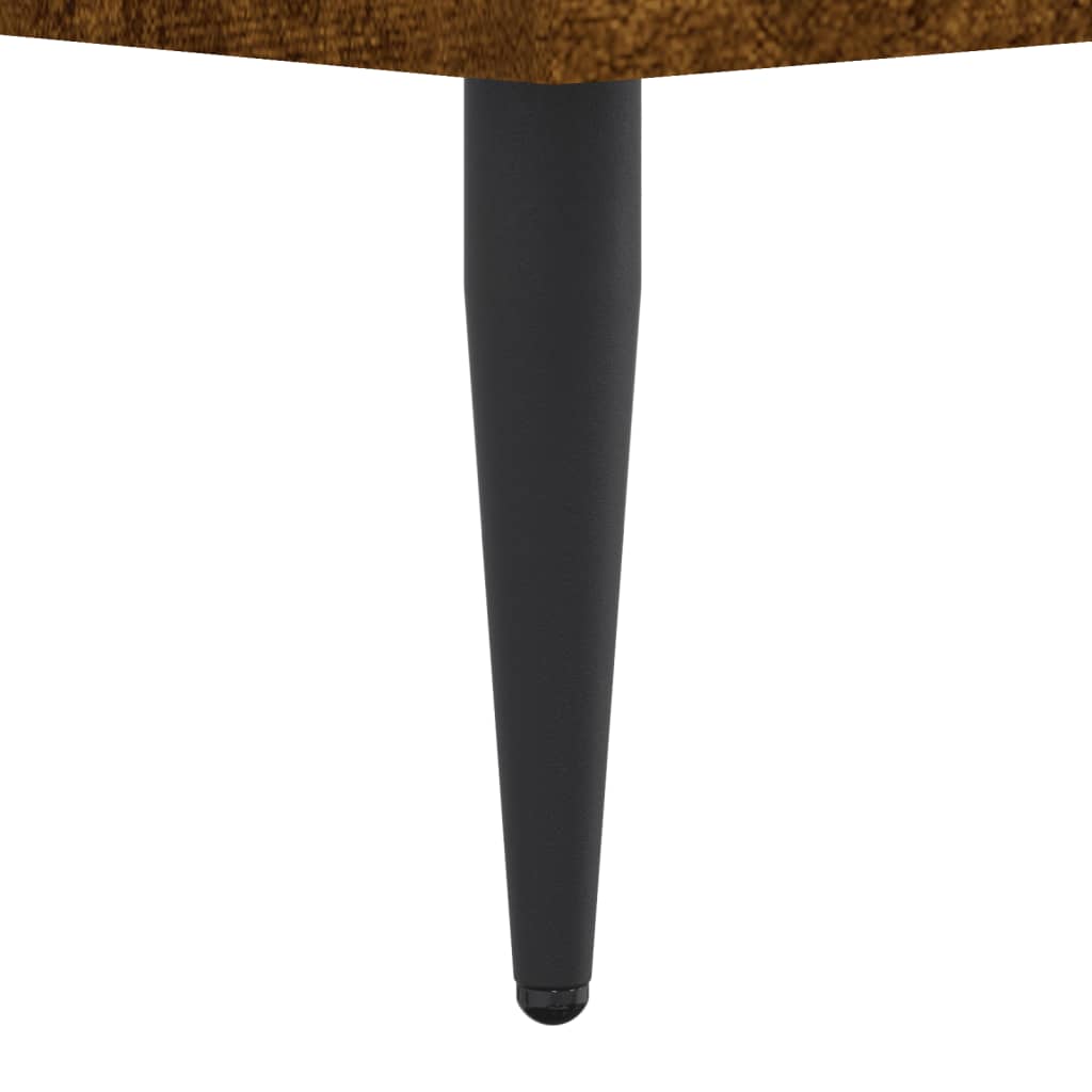 vidaXL Πλαίσιο Κρεβατιού Καπνιστή Δρυς 100x200 εκ. Επεξεργασμένο Ξύλο