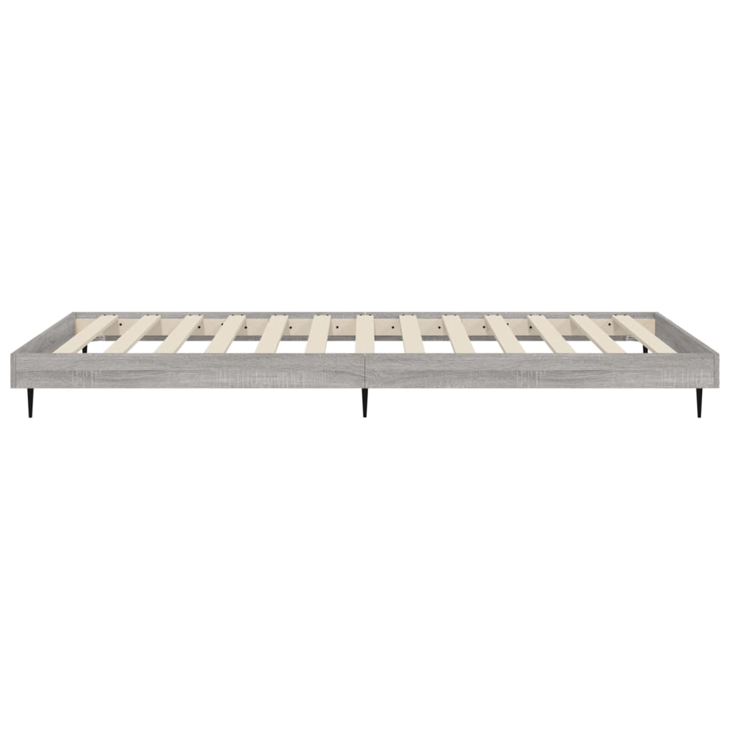 vidaXL Πλαίσιο Κρεβατιού Γκρι Sonoma 100x200 εκ. Επεξεργασμένο Ξύλο