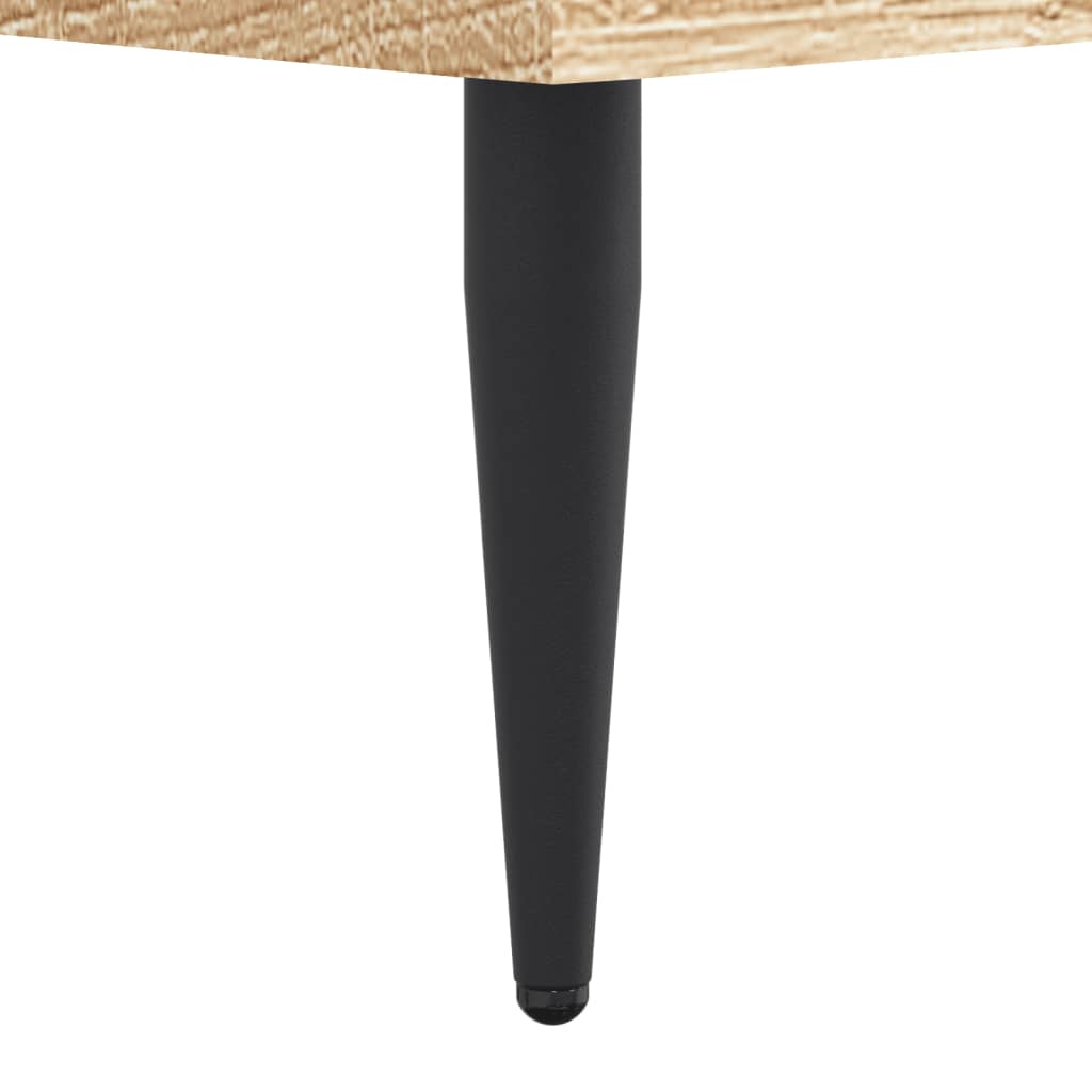 vidaXL Πλαίσιο Κρεβ. Χωρ. Στρώμα Sonoma Δρυς 90x200 εκ. Επεξ. Ξύλο