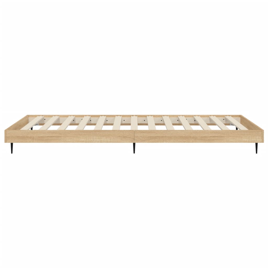 vidaXL Πλαίσιο Κρεβ. Χωρ. Στρώμα Sonoma Δρυς 90 x 190 εκ. Επεξ. Ξύλο