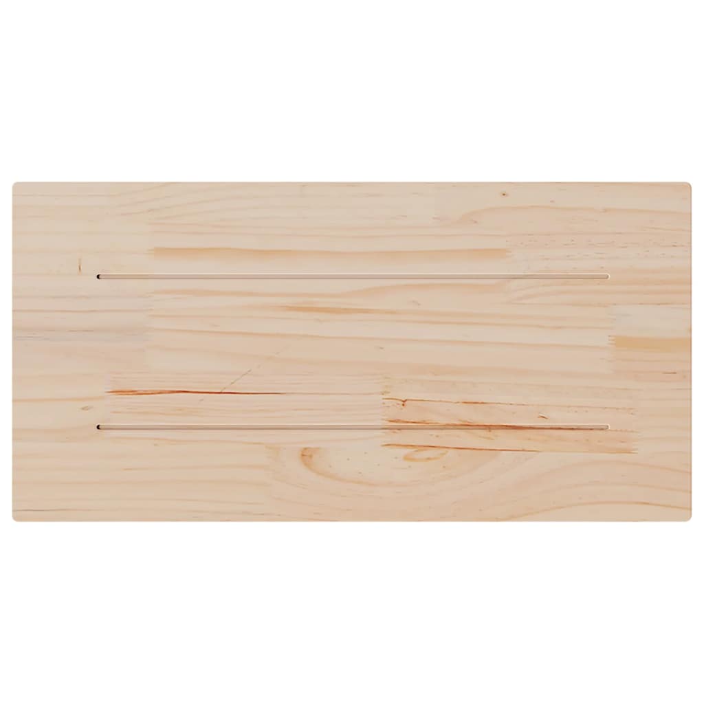 vidaXL Επιφάνεια Τραπεζιού Ορθογ. 80x40x2,5 εκ. από Μασίφ Ξύλο Πεύκου