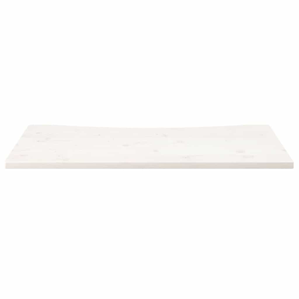 vidaXL Επιφάνεια Γραφείου Λευκή 110x55x2,5 εκ. από Μασίφ Ξύλο Πεύκου
