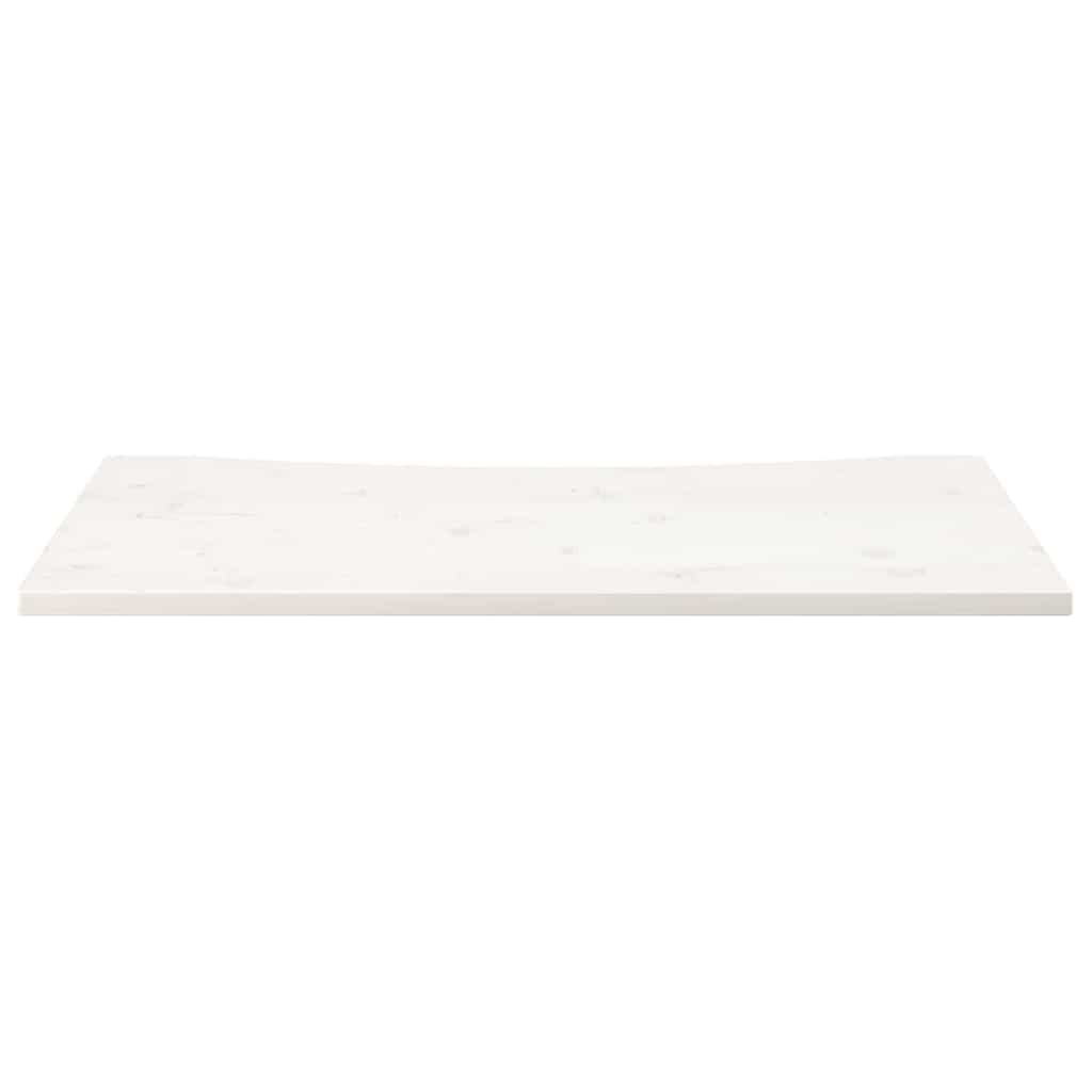 vidaXL Επιφάνεια Γραφείου Λευκή 110x60x2,5 εκ. από Μασίφ Ξύλο Πεύκου