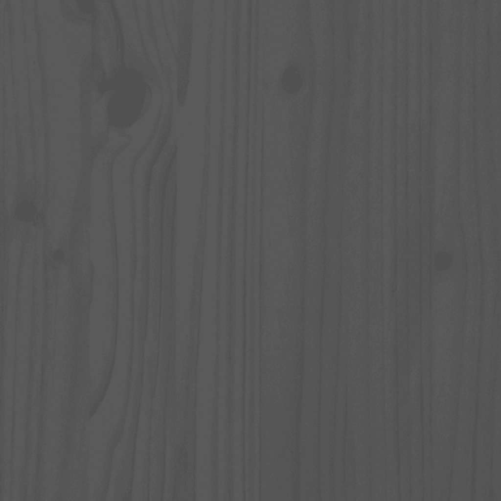 vidaXL Υποπόδια Κήπου με Μαξιλάρια 2 τεμ. Γκρι από Μασίφ Ξύλο Πεύκου