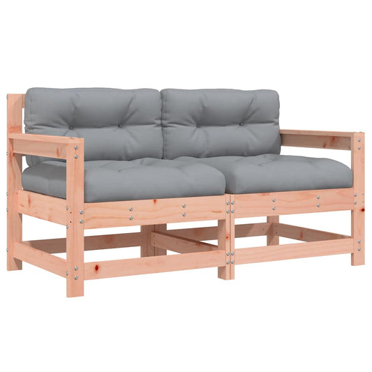 vidaXL Καρέκλες Κήπου με Μαξιλάρια 2 τεμ. από Μασίφ Ξύλο Ψευδοτσούγκας