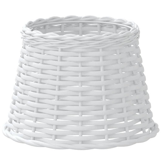 vidaXL Καπέλο Φωτιστικού Λευκό Ø25x17 εκ. από Wicker