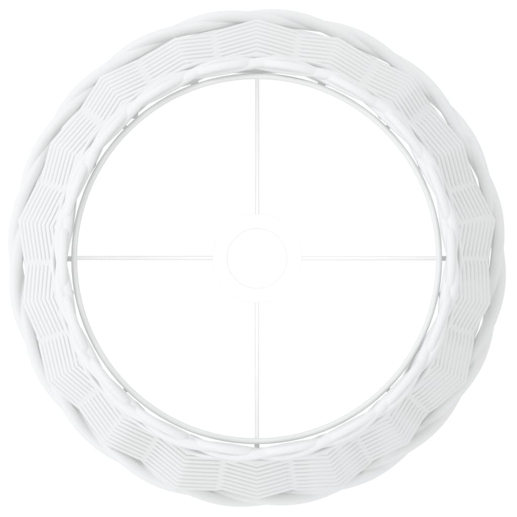 vidaXL Καπέλο Φωτιστικού Λευκό Ø38x23 εκ. από Wicker