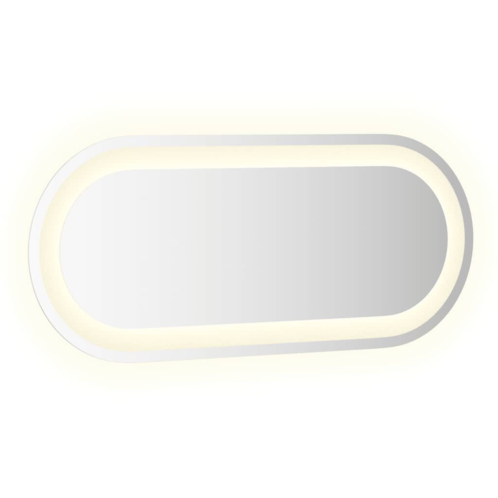 vidaXL Καθρέφτης Μπάνιου με LED Οβάλ 70x30 εκ.