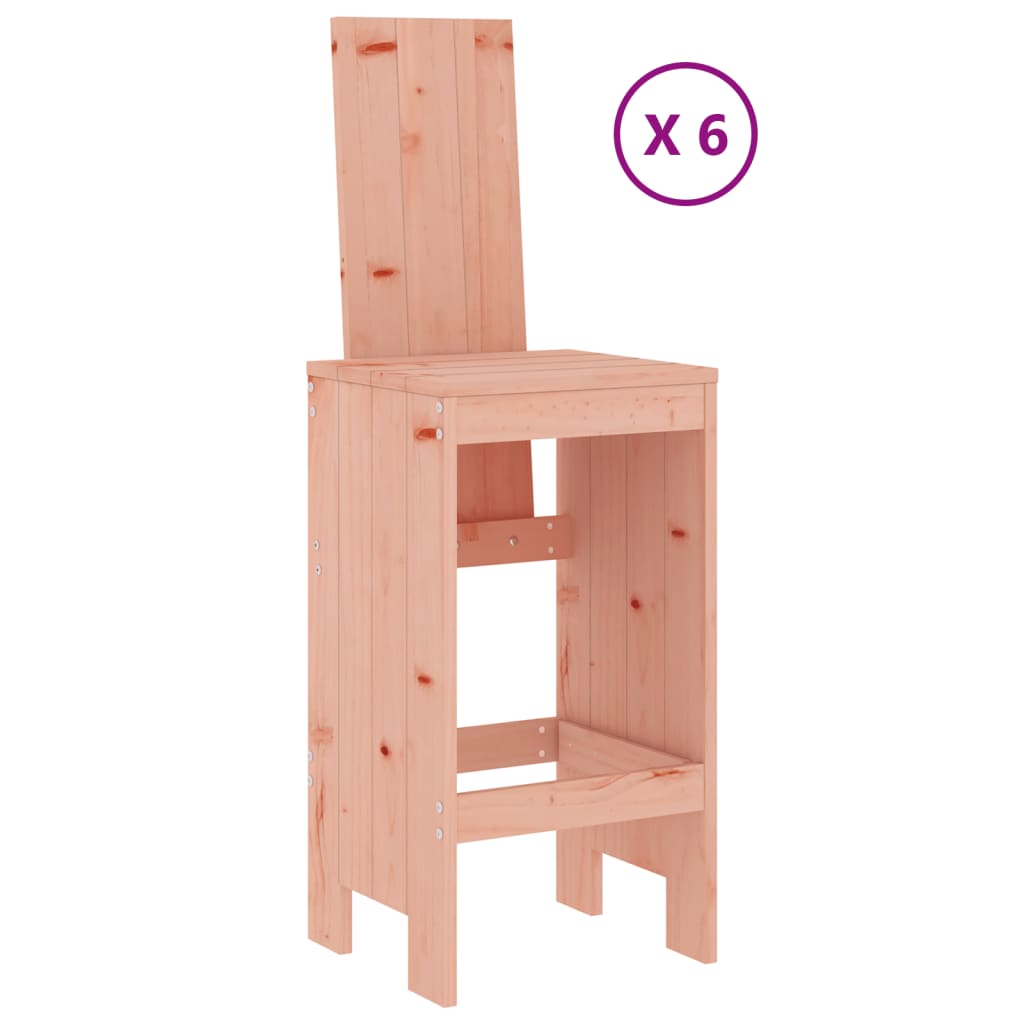 vidaXL Σετ Μπαρ Κήπου 7 Τεμαχίων από Μασίφ Ξύλο Ψευδοτσούγκας