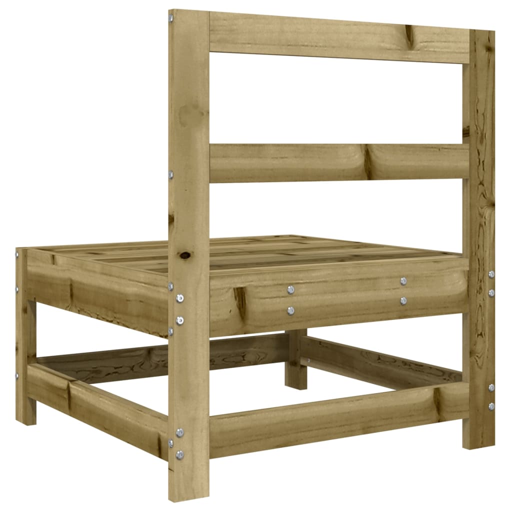 vidaXL Καναπές Κήπου Μεσαίος από Εμποτισμένο Ξύλο Πεύκου