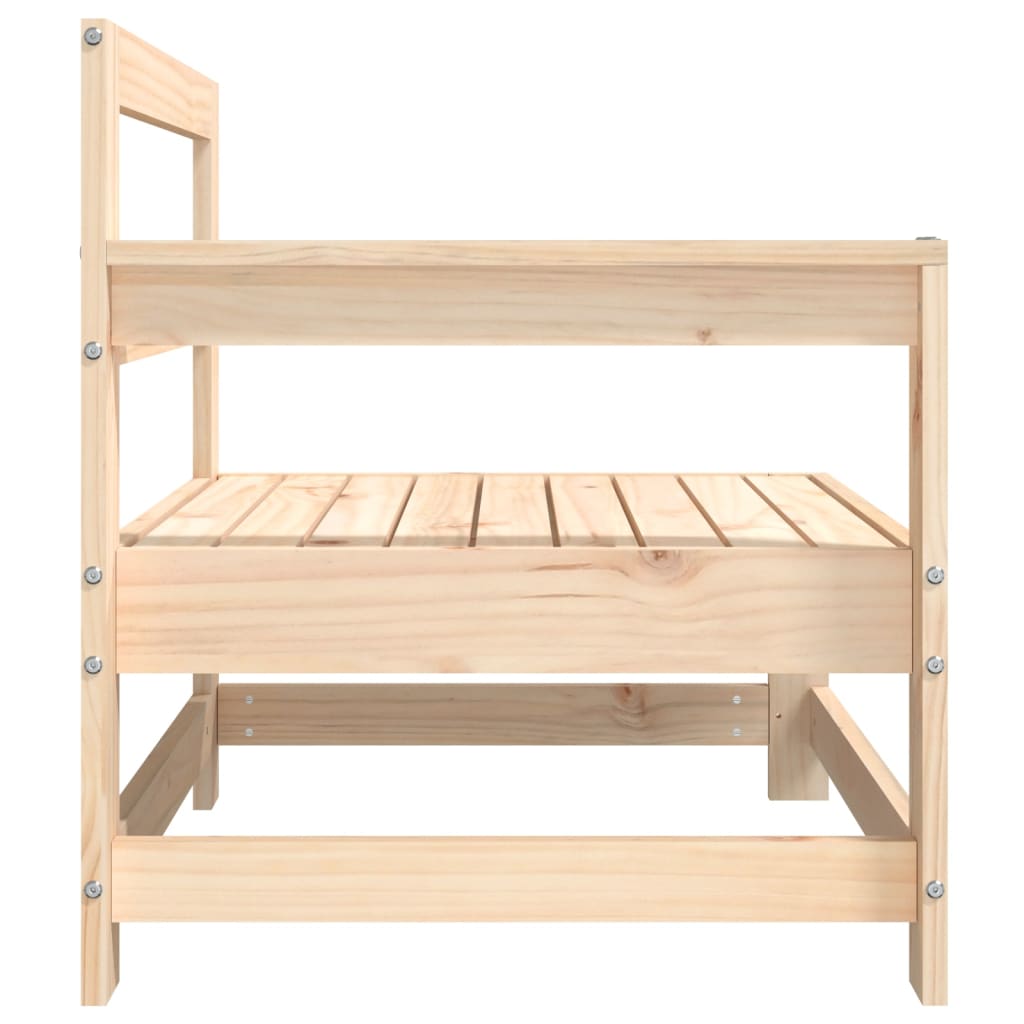 vidaXL Καναπές Κήπου Γωνιακός από Μασίφ Ξύλο Πεύκου