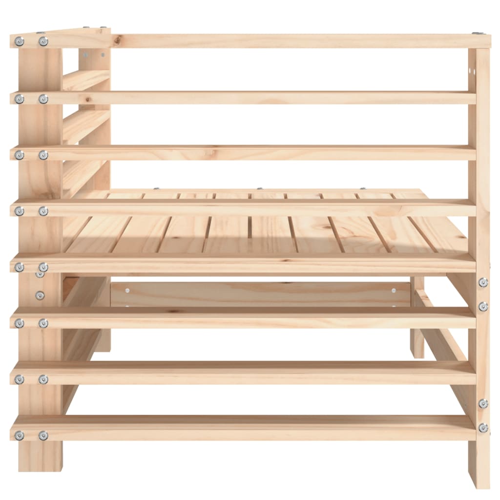 vidaXL Καναπέδες Κήπου Γωνιακοί 2 τεμ. από Μασίφ Ξύλο Πεύκου