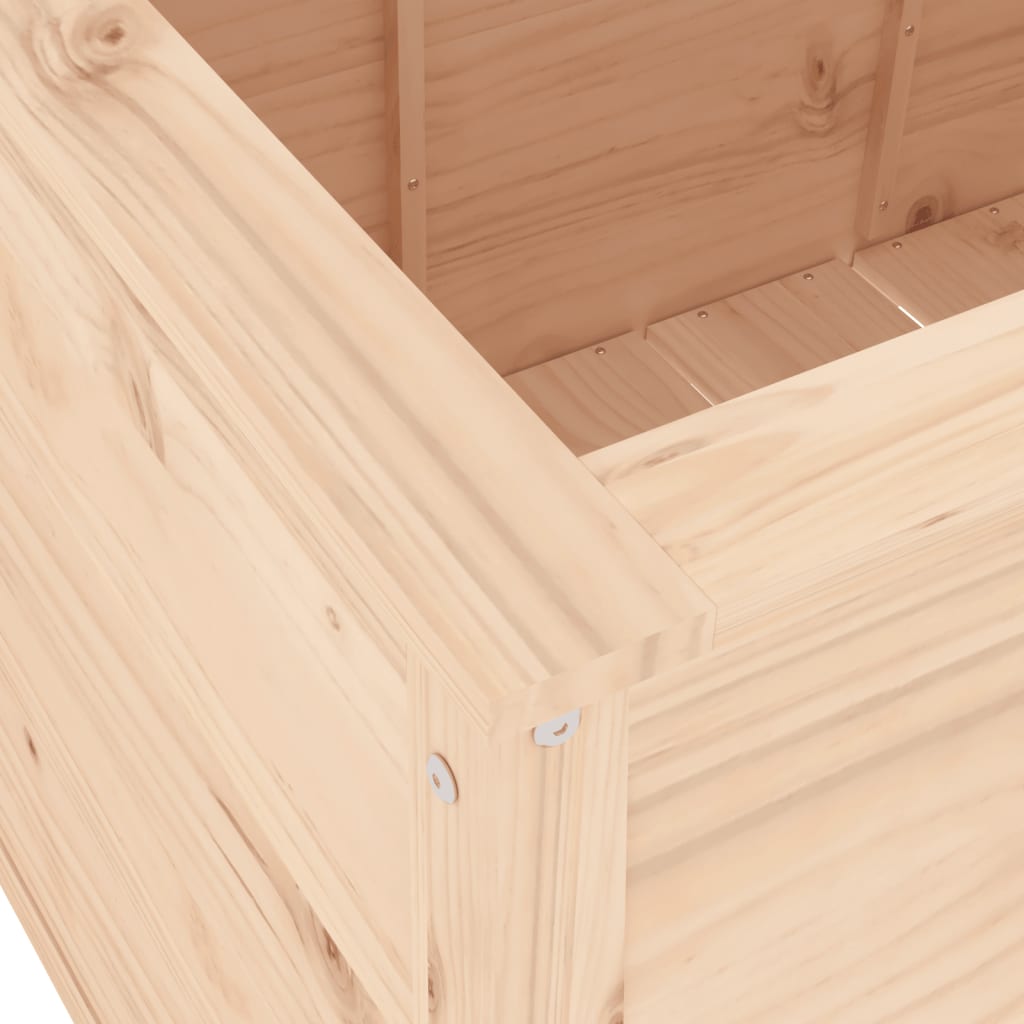 vidaXL Ζαρντινιέρα Υπερυψωμένη 119,5x82,5x78 εκ. από Μασίφ Ξύλο Πεύκου
