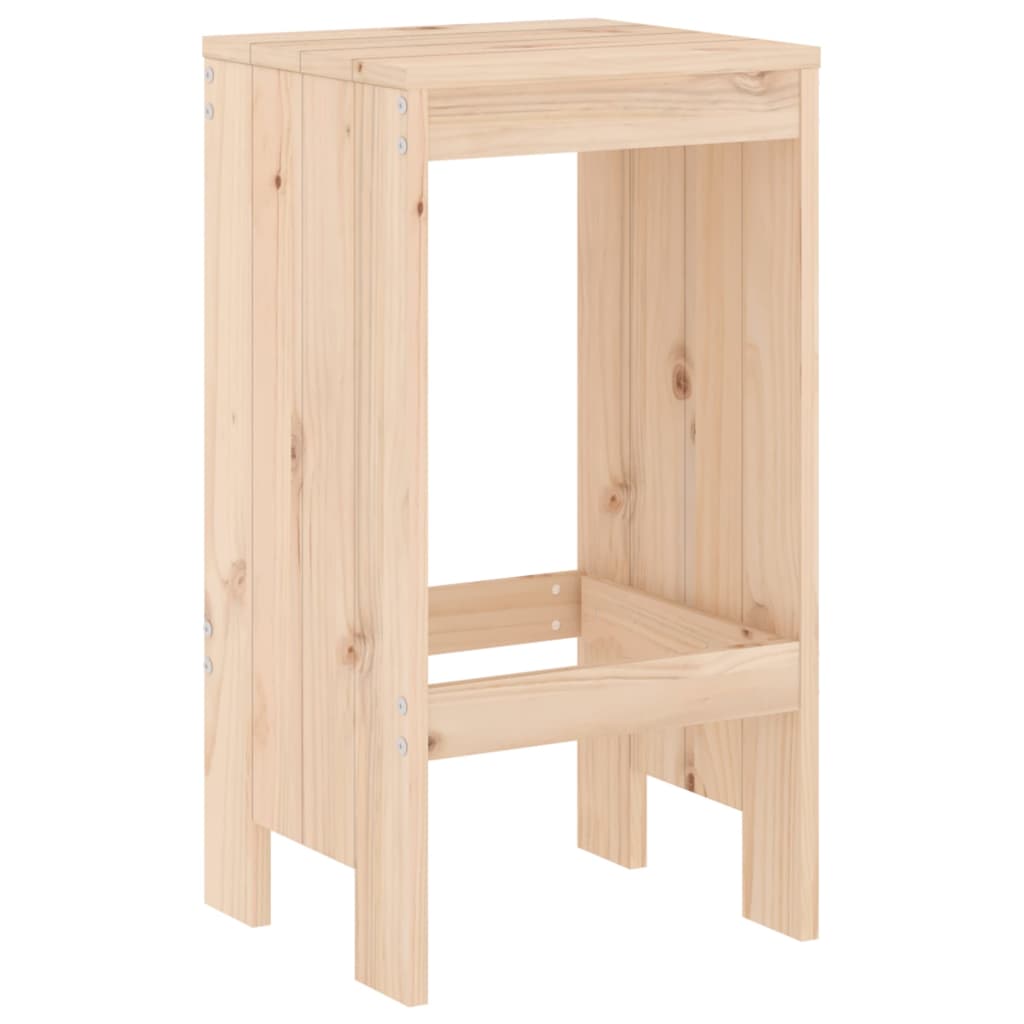 vidaXL Σκαμπό Μπαρ 2 τεμ. 40 x 36 x 75 εκ. από Μασίφ Ξύλο Πεύκου