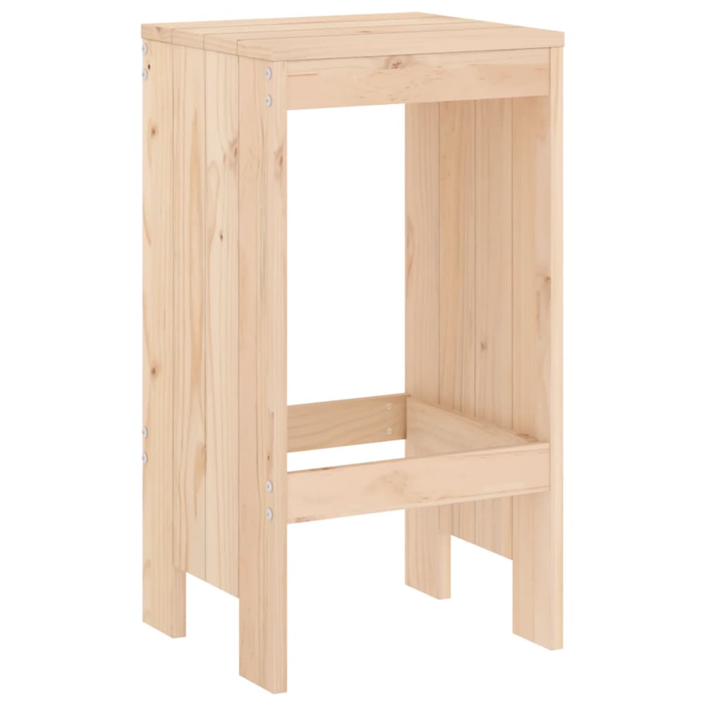vidaXL Σκαμπό Μπαρ 2 τεμ. 40 x 36 x 75 εκ. από Μασίφ Ξύλο Πεύκου
