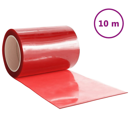 vidaXL Λωριδοκουρτίνα Κόκκινη 10 μ. 300 χιλ.x2,6 χιλ. από PVC