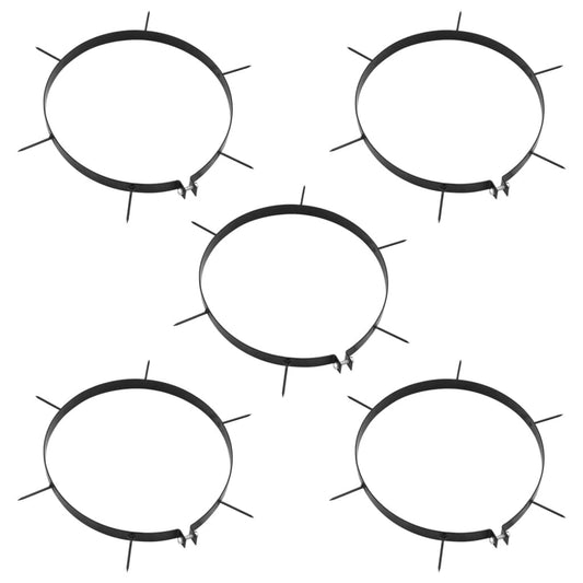 vidaXL Σφιγκτήρες Εξαερωτήρα Γκαζόν 5 Τεμ με Ακίδες Ø30 εκ. από Σίδερο