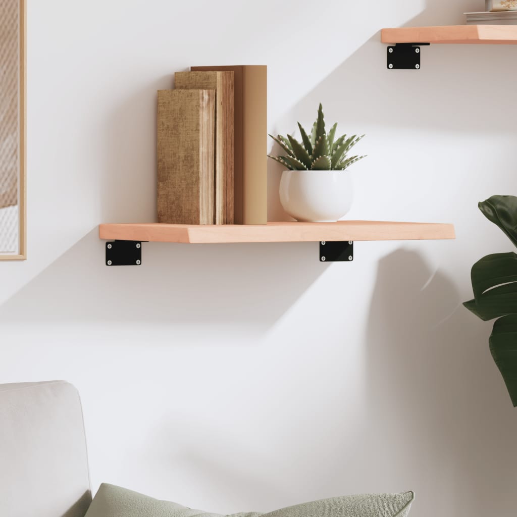 vidaXL Ράφι Τοίχου 40 x 30 x 2 εκ. από Ακατέργαστο Μασίφ Ξύλο Δρυός