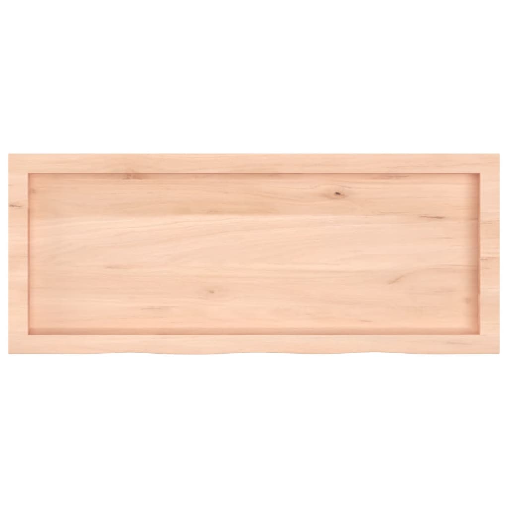 vidaXL Ράφι Τοίχου 100x40x(2-6) εκ. από Ακατέργαστο Μασίφ Ξύλο Δρυός