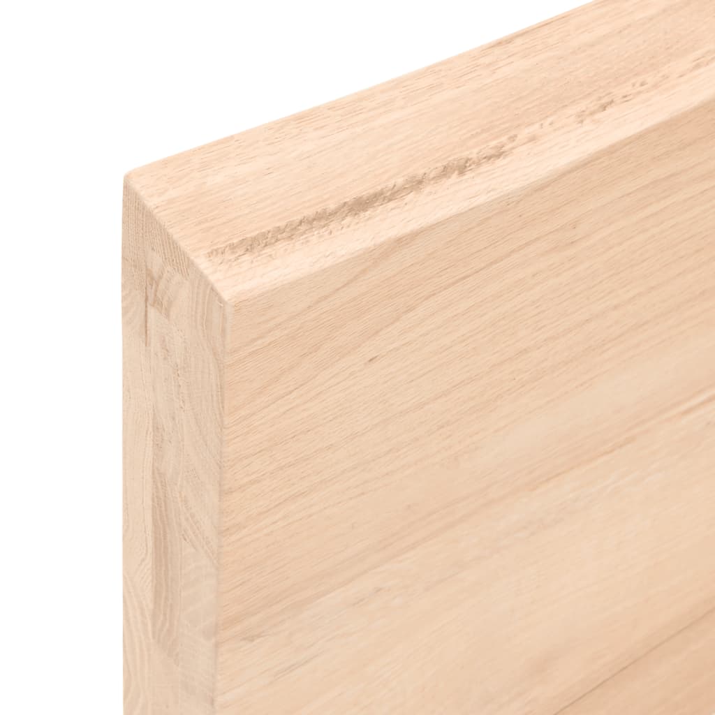 vidaXL Ράφι Τοίχου 100x40x(2-6) εκ. από Ακατέργαστο Μασίφ Ξύλο Δρυός