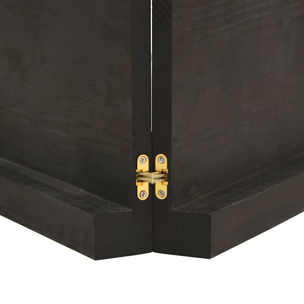 vidaXL Ράφι Τοίχου Σκούρο Καφέ 140x40x(2-6) εκ. Επεξ. Μασίφ Ξύλο Δρυός