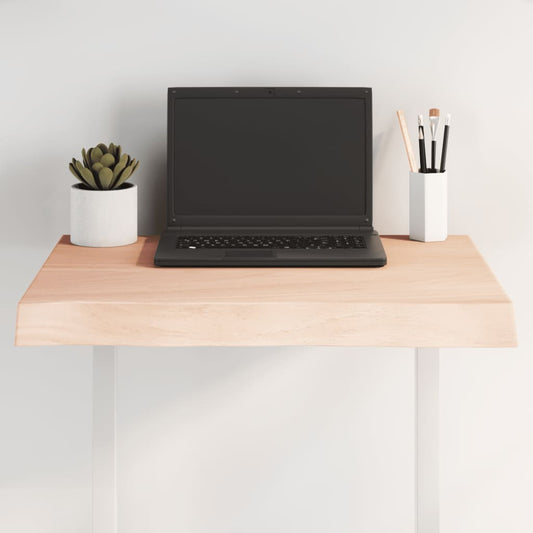 vidaXL Επιφάνεια Τραπεζιού 60x60x(2-6)εκ Ακατέργαστο Μασίφ Ξύλο Δρυός