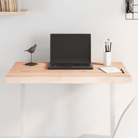 vidaXL Επιφάνεια Τραπεζιού 80x40x(2-4) εκ. Ακατέργ. Μασίφ Ξύλο Δρυός