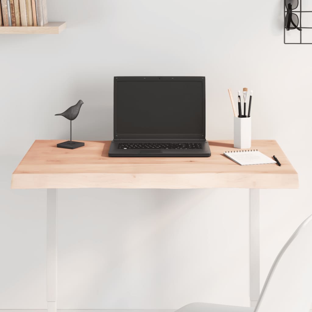 vidaXL Επιφάνεια Τραπεζιού 80x40x(2-6) εκ. Ακατέργαστο Μασίφ Ξύλο