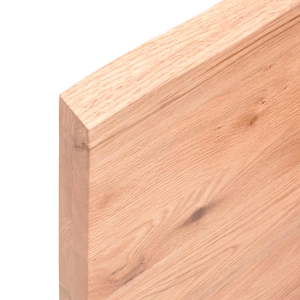 vidaXL Επιφ Τραπεζιού Αν Καφέ 160x50x(2-4)εκ.Ακατέργ. Μασίφ Ξύλο Δρυός