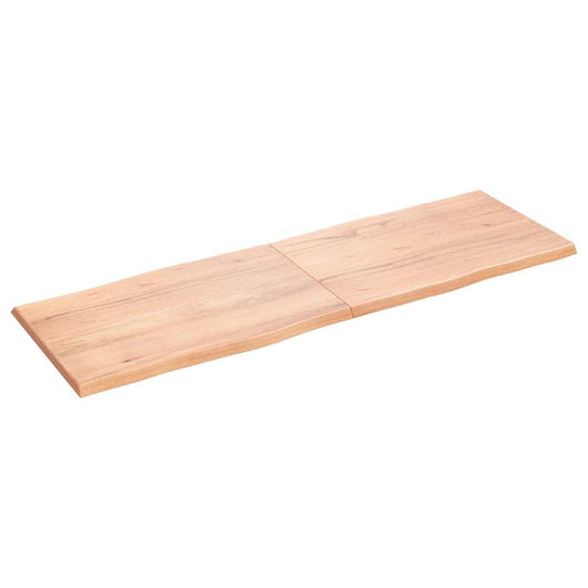 vidaXL Επιφ Τραπεζιού Αν Καφέ 180x60x(2-4)εκ.Ακατέργ. Μασίφ Ξύλο Δρυός