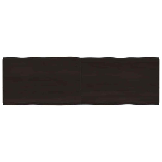 vidaXL Επιφ Τραπεζιού Αν Καφέ 160x50x(2-4)εκ.Ακατέργ. Μασίφ Ξύλο Δρυός