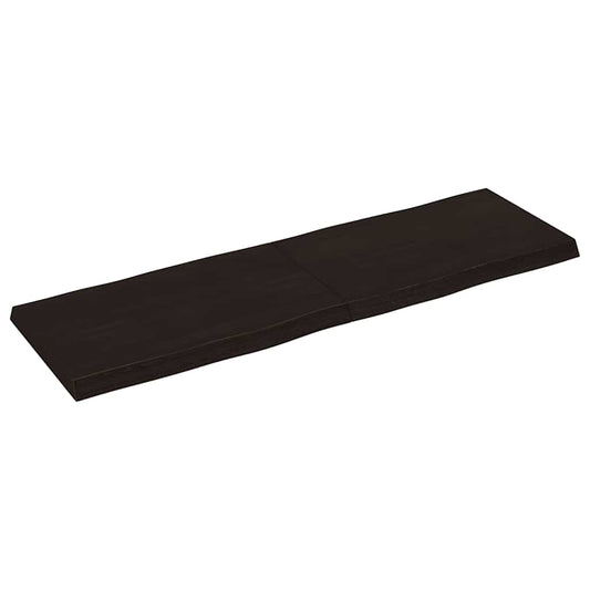 vidaXL Επιφ Τραπεζιού Αν Καφέ 160x50x(2-6)εκ.Ακατέργ. Μασίφ Ξύλο Δρυός