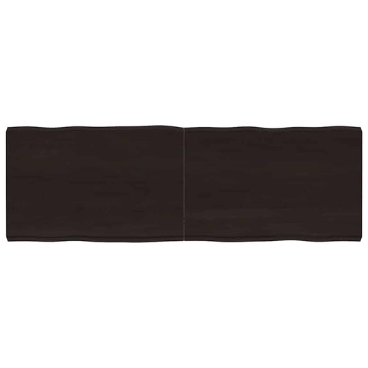 vidaXL Επιφ Τραπεζιού Αν Καφέ 180x60x(2-6)εκ.Ακατέργ. Μασίφ Ξύλο Δρυός