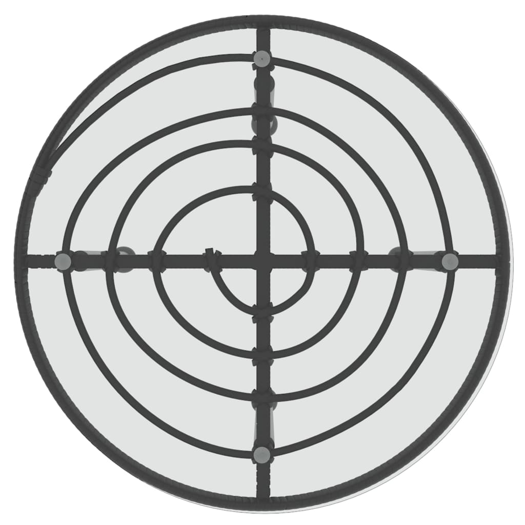 vidaXL Σετ Επίπλων Bistro Κήπου 3 τεμ. από Μαύρο Συνθετικό Ρατάν