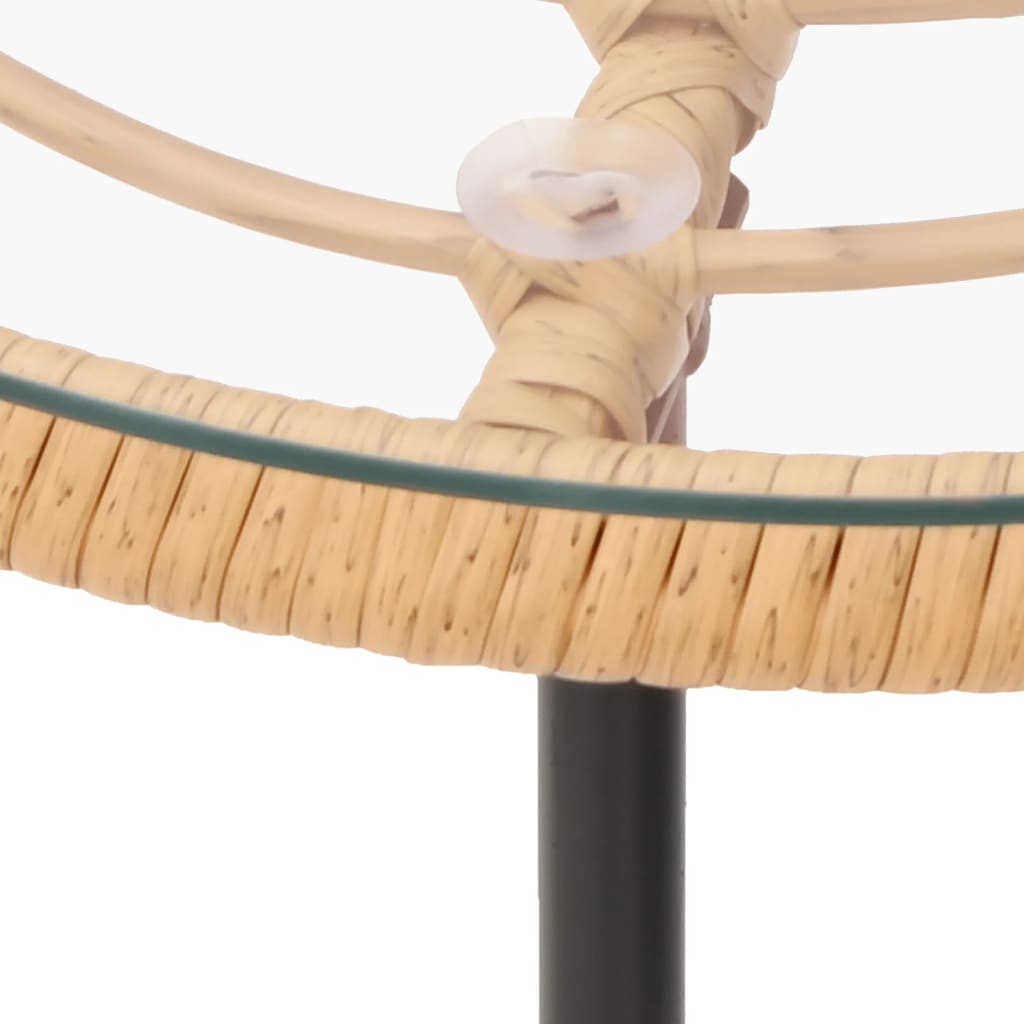 vidaXL Σετ Τραπεζαρίας Κήπου 3 Τεμαχίων από Συνθετικό Ρατάν