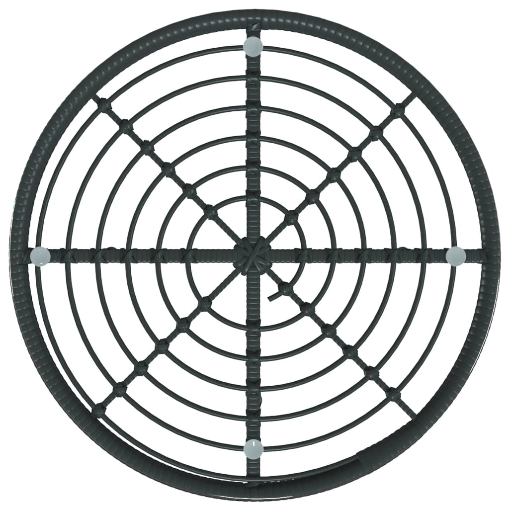 vidaXL Σετ Τραπεζαρίας Κήπου 5 Τεμαχίων Μαύρο από Συνθετικό Ρατάν