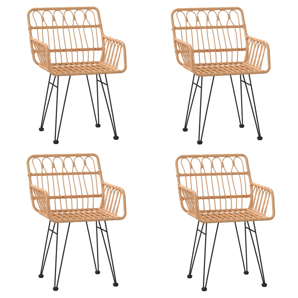 vidaXL Σετ Τραπεζαρίας Κήπου 5 Τεμαχίων από Συνθετικό Ρατάν