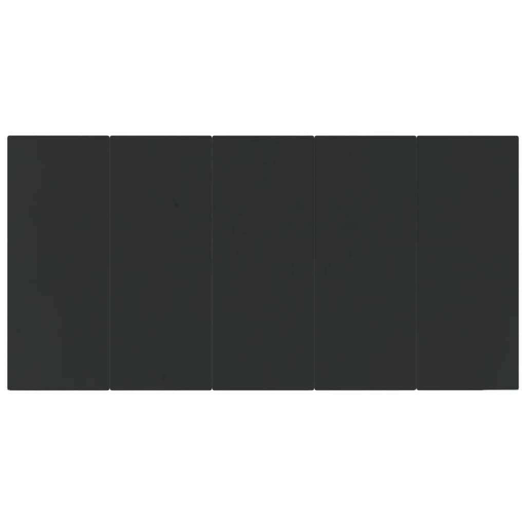 vidaXL Σετ Τραπεζαρίας Κήπου 7 Τεμαχίων Μαύρο από Συνθετικό Ρατάν