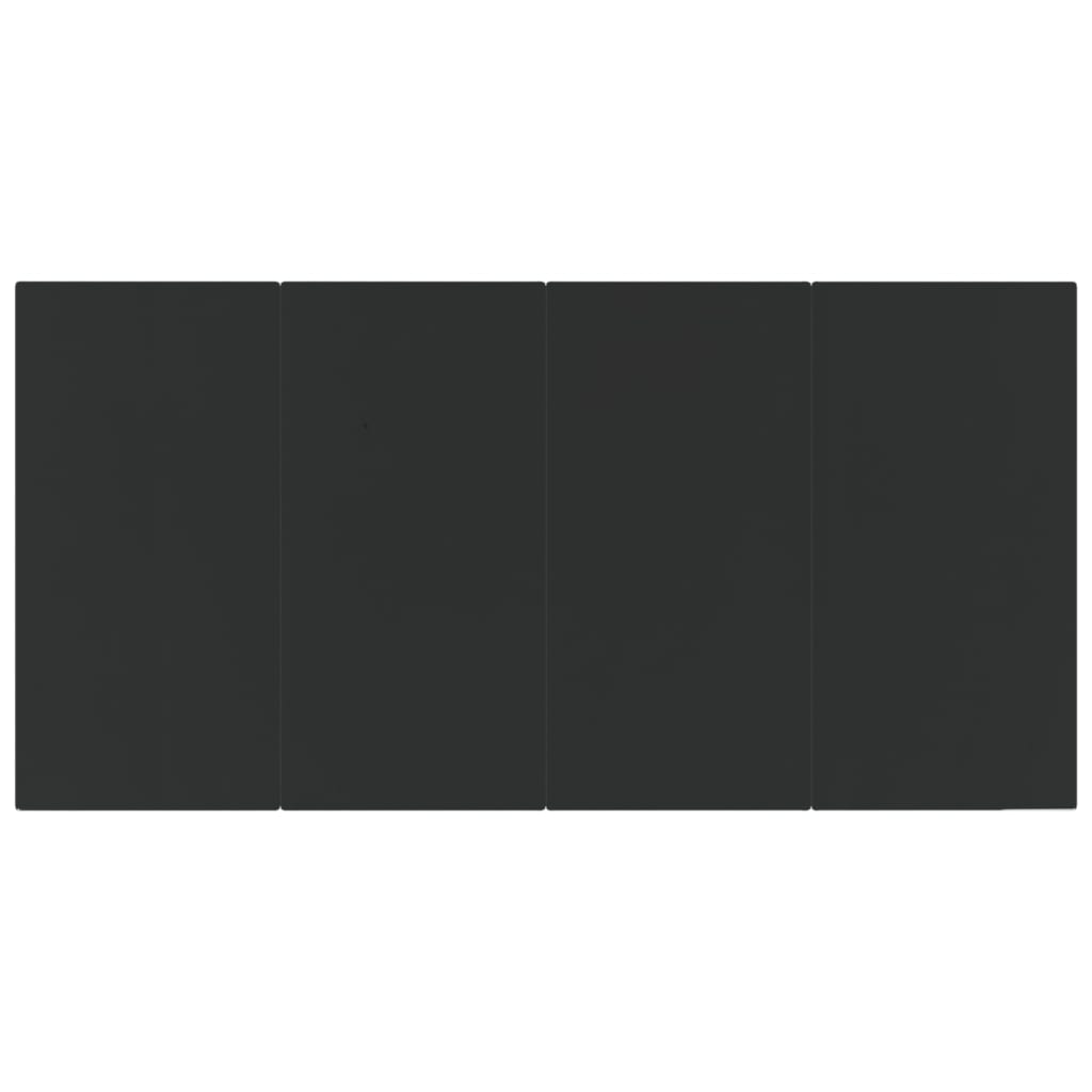 vidaXL Σετ Τραπεζαρίας Κήπου 9 τεμ. Μαύρο από Συνθετικό Ρατάν