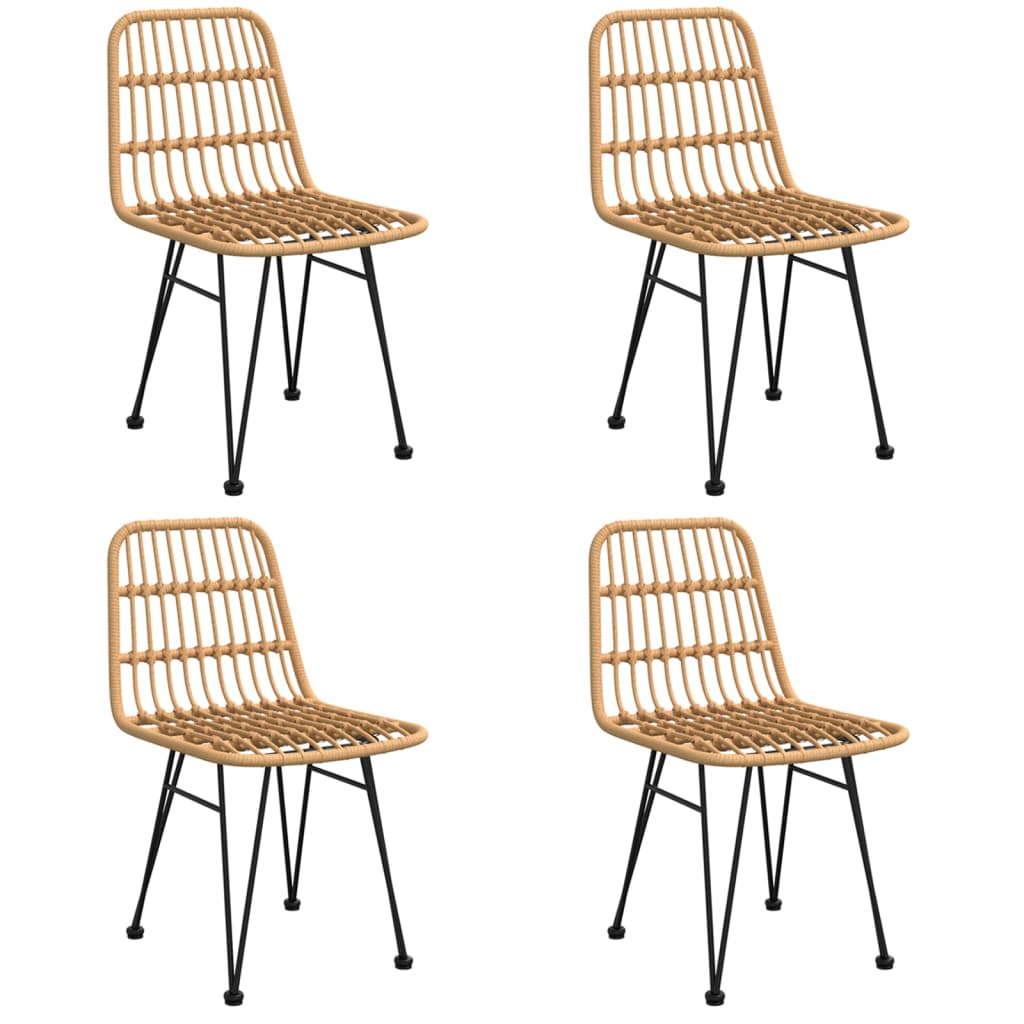 vidaXL Σετ Τραπεζαρίας Κήπου 5 Τεμαχίων από Συνθετικό Ρατάν