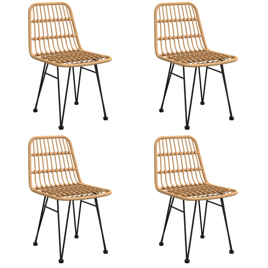 vidaXL Σετ Τραπεζαρίας Κήπου 5 Τεμαχίων από Συνθετικό Ρατάν