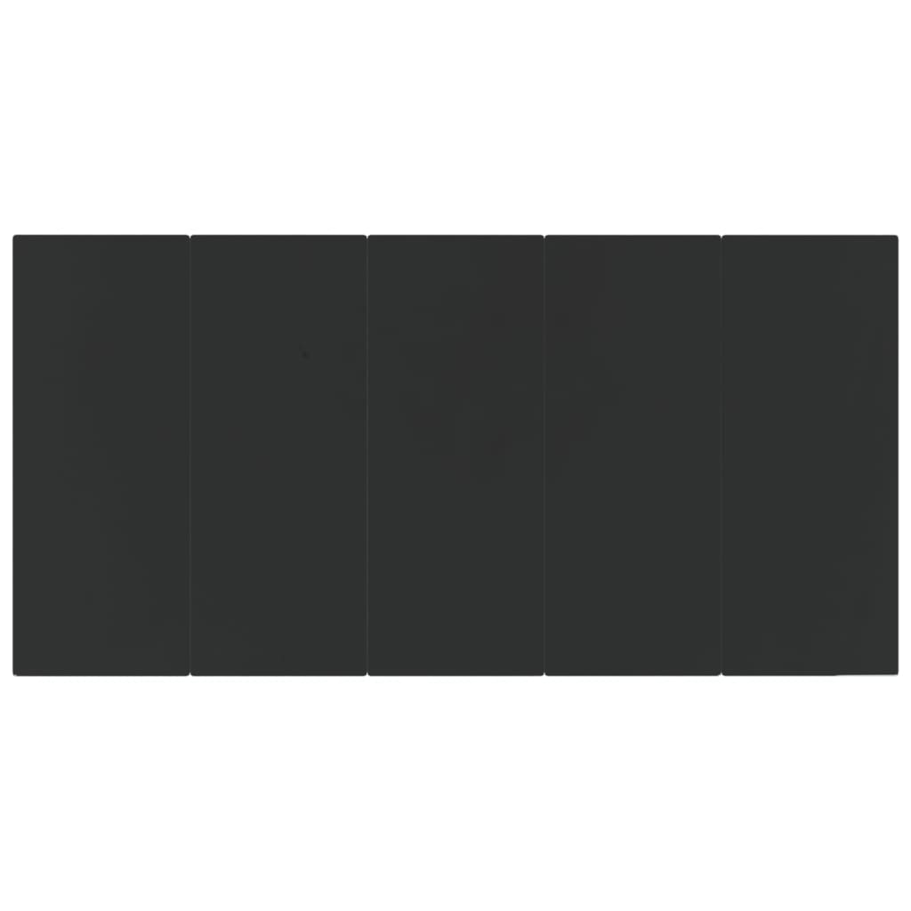 vidaXL Σετ Τραπεζαρίας Κήπου 9 τεμ. Μαύρο από Συνθετικό Ρατάν