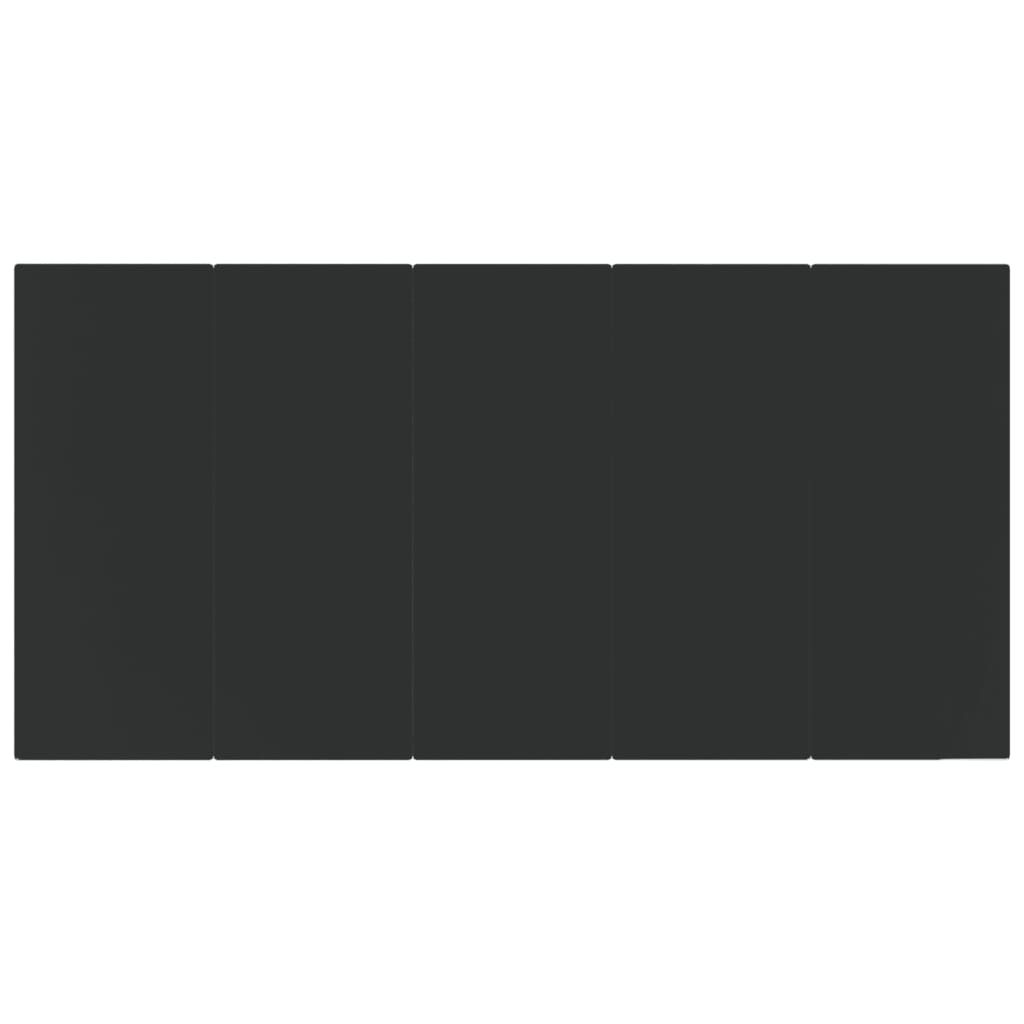 vidaXL Σετ Τραπεζαρίας Κήπου 7 Τεμαχίων Μαύρο από Συνθετικό Ρατάν