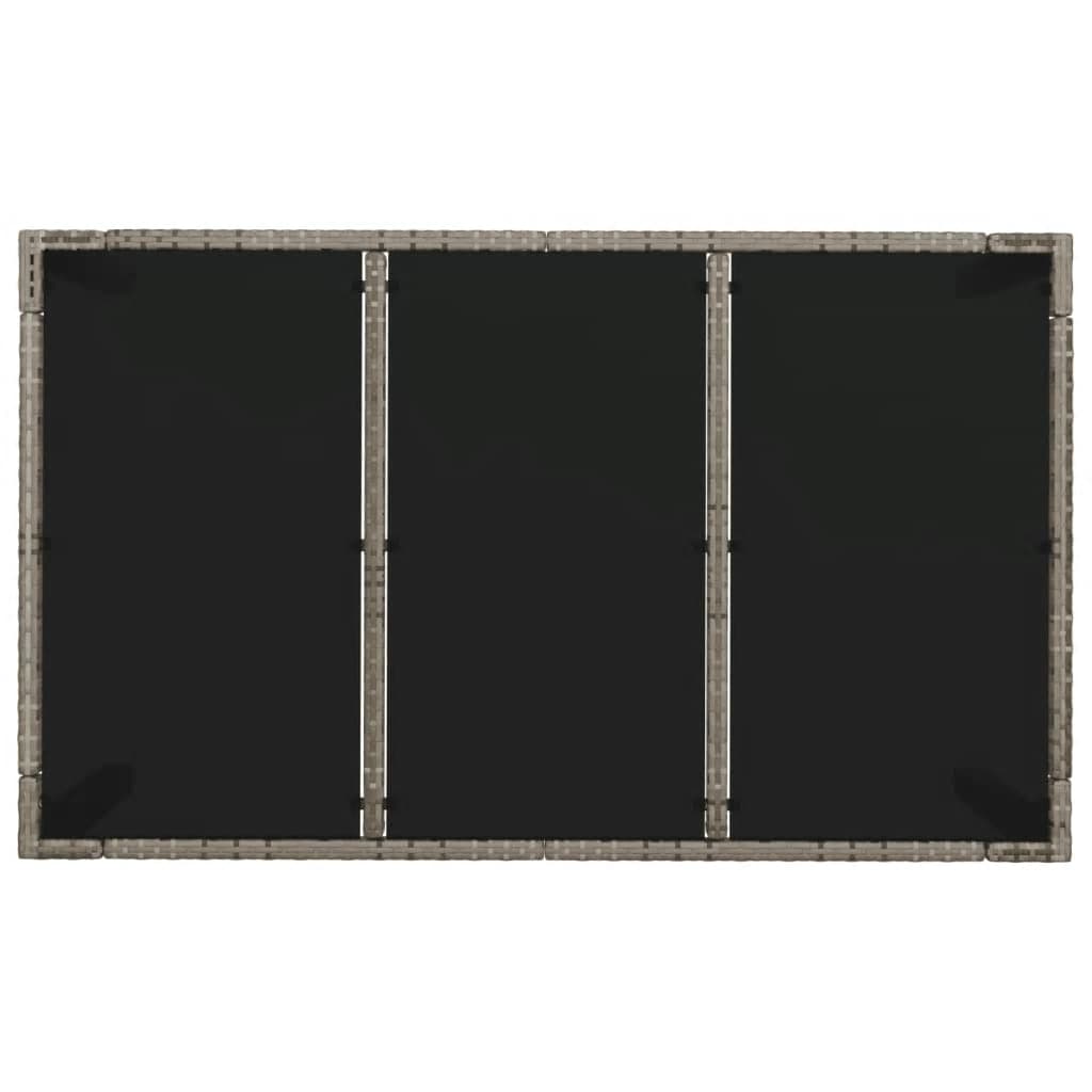 vidaXL Σετ Τραπεζαρίας Κήπου 5 τεμ. Γκρι Συνθ. Ρατάν με Μαξιλάρια