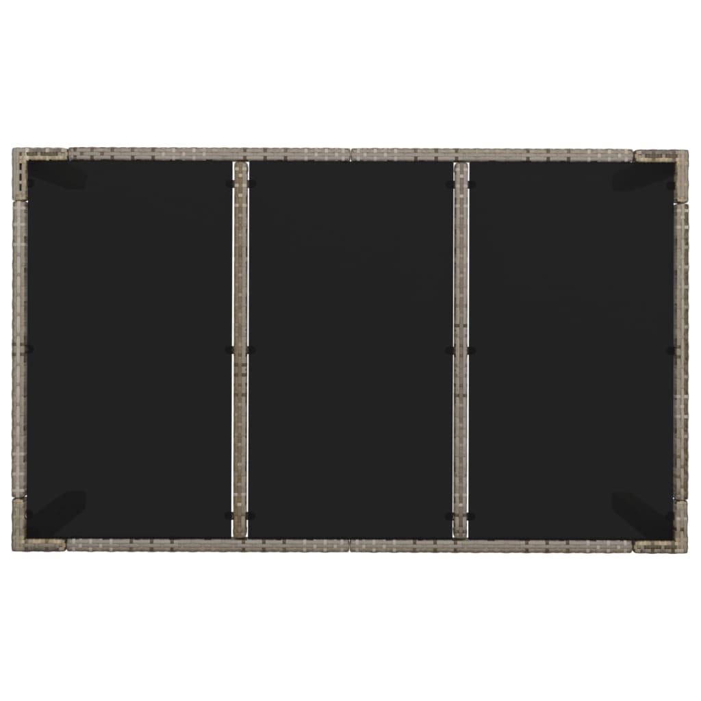 vidaXL Σετ Τραπεζαρίας Κήπου 5 τεμ. Γκρι Συνθ. Ρατάν με Μαξιλάρια