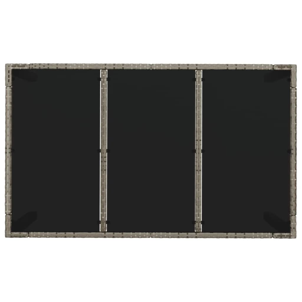 vidaXL Σετ Τραπεζαρίας Κήπου 5 τεμ. Γκρι Συνθ. Ρατάν με Μαξιλάρια