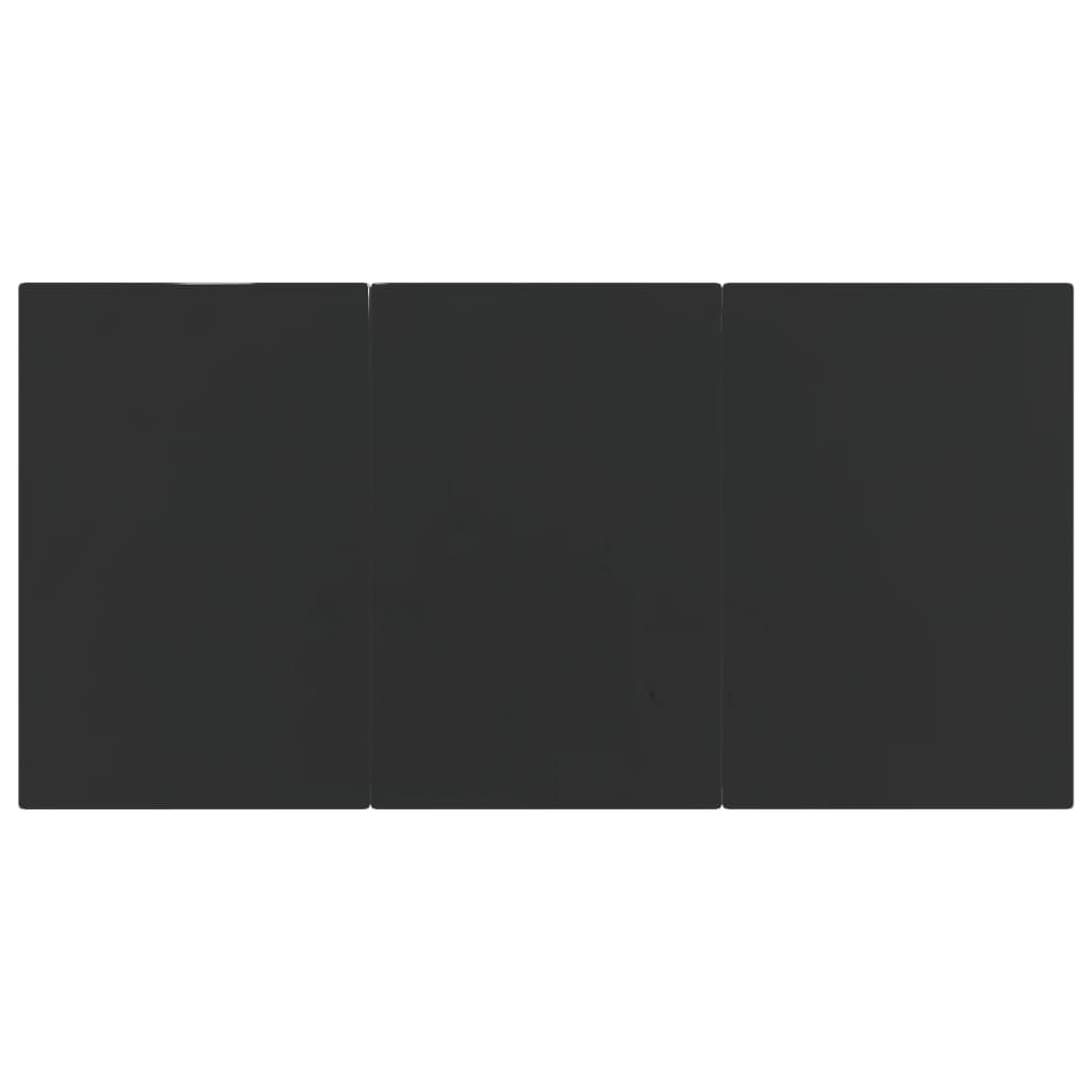 vidaXL Σετ Τραπεζαρίας Κήπου 9 τεμ Μαύρο από Συνθ. Ρατάν με Μαξιλάρια