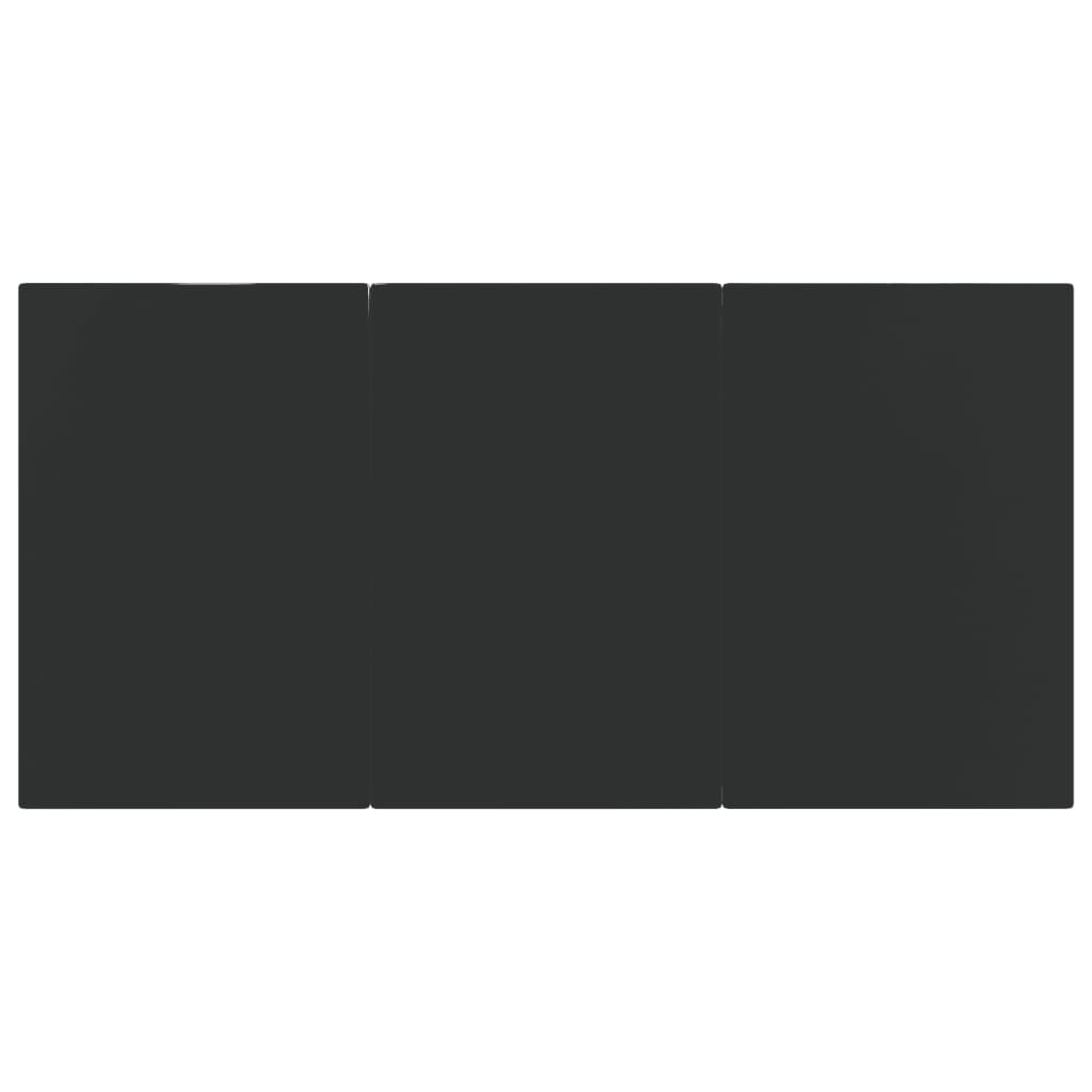 vidaXL Σετ Τραπεζαρίας Κήπου 7 τεμ Μαύρο&Γκρι Συνθ. Ρατάν με Μαξιλάρια