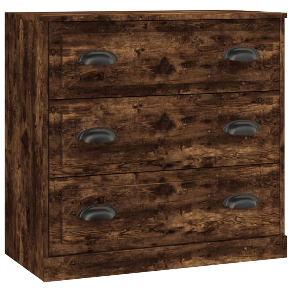 vidaXL Ντουλάπια 3 τεμ. Καπνιστή δρυς Επεξεργασμένο Ξύλο